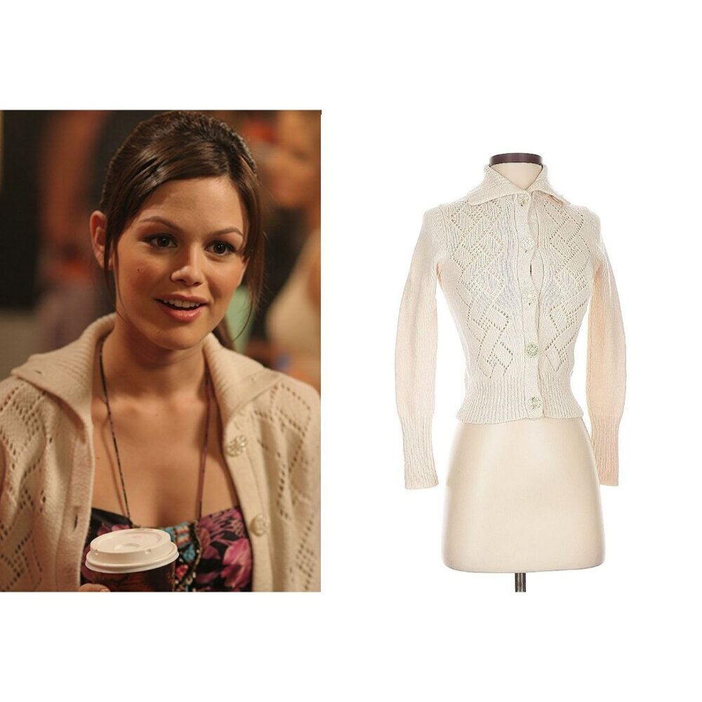 ASO SUMMER ROBERTS RACHEL BILSON THE OC Sweater Cardigan EUC RARE VINTAGE Y2K